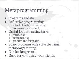 metaProgramming